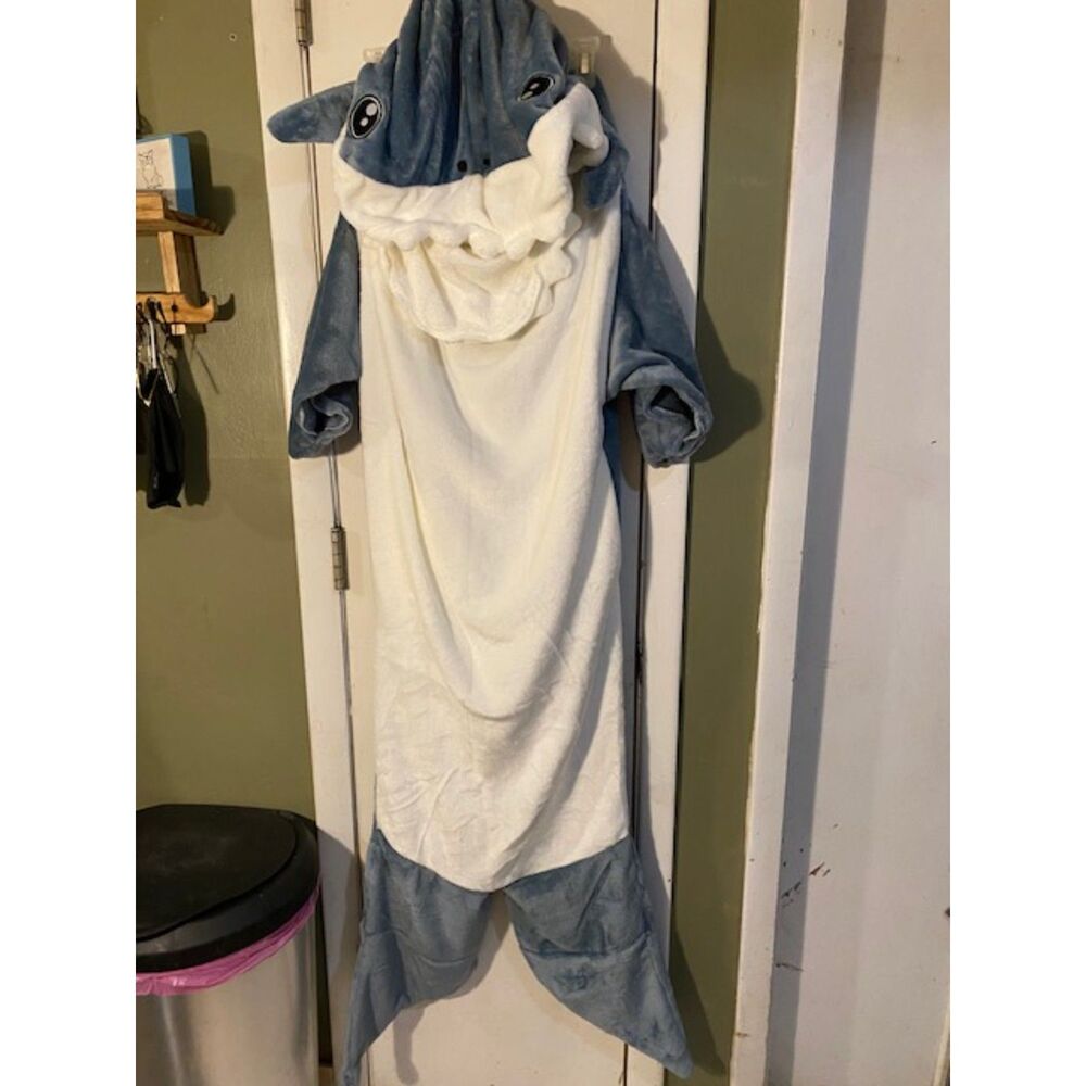 Shark Blanket Hoodie Onesie M